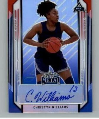 2021-22 Leaf Metal Autograph Red White Blue Christyn Williams RC AUTO 1/10 - Image 1 of 2