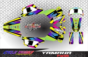 YAMAHA PW50 YZINGER PW 50 SEMI CUSTOM GRAPHICS KIT PWE4 - Picture 1 of 1