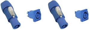 (2 EACH) PROCRAFT PC-TSC039 & PC-TSC040 20A Power-In Blue Mates w/POWERCON - Picture 1 of 4