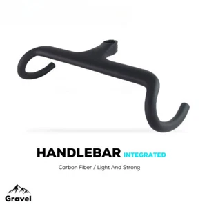 Carbon Gravel Road Bike Handlebar All Internal Wiring Integrated Handlebar - Picture 1 of 39