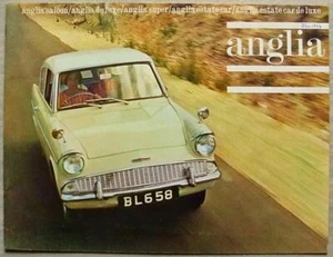 FORD ANGLIA RANGE Car Sales Brochure Jan 1964 #H.4605/1/64 De Luxe SUPER Estate - Picture 1 of 6