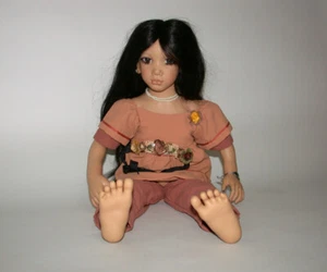 Künstlerpuppe Annette Himstedt Puppe Morgana 60 cm Top Zustand + Originalkarton - Bild 1 von 5