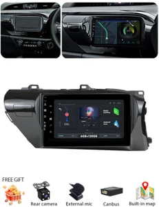 6G+128GB For Toyota Hilux 2015-2022 Android 14 Carplay GPS Car Stereo Radio Navi - Picture 1 of 24