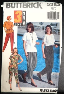 Butterick 5382 misses' top and pants pattern size 6-14 uncut - Picture 1 of 2