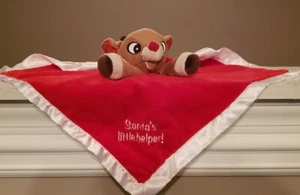 Rudolph The Red-Nosed Reindeer Security Blanket Lovey Kids Preferred Christmas - Picture 1 of 9