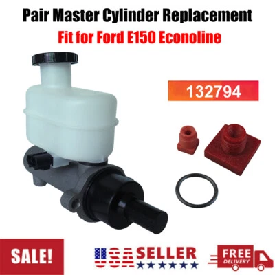1 Pair Brake Master Cylinder Replacement Fit for Ford E150 Econoline 1997-2003 Foto 1 de 4