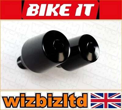Yamaha FZ1 Fazer 2001-2009 Pair of Black Tapered Bar End Sliders BEWYFZRBLK - Image 1 of 4