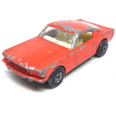 Lesney Matchbox Superfast Mustang No.8 Orange Made In United Kingdom - Image 1 of 4