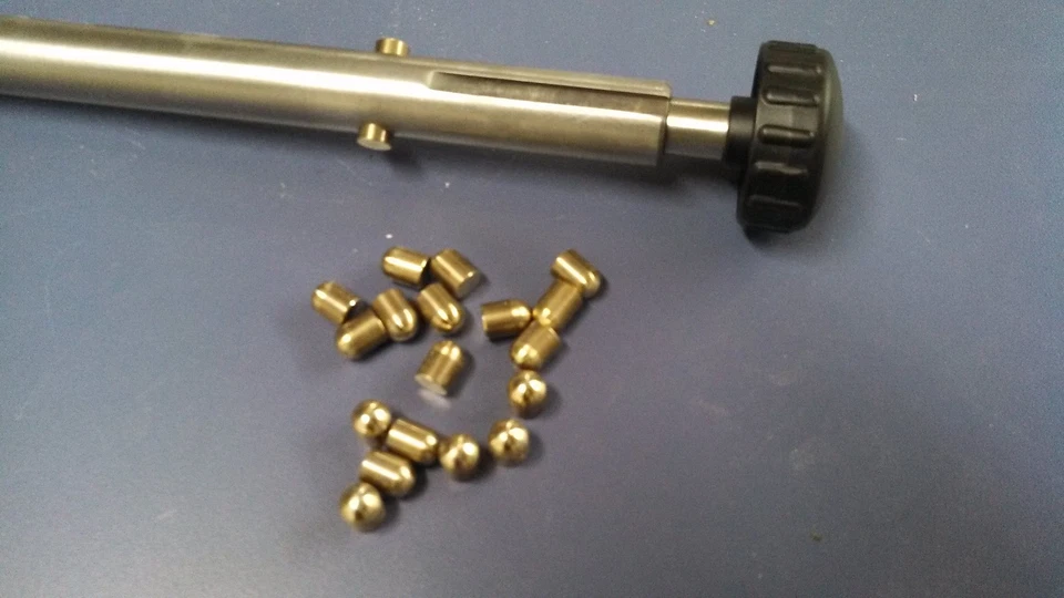 LOCKING BRASS BULLETS for your VINTAGE UNISAW TILT AND ELEVATION SHAFTS - Image 1 of 1