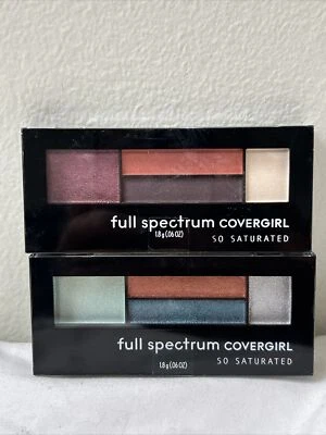 Lot Of 2 Covergirl Full Spectrum So Saturated Eyeshadow #225 On Ice #210 With It - Image 1 of 2
