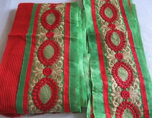 16 yards embroidered border lace for craft and sewing 700 grams /A-13 - Picture 1 of 9