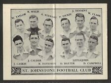 BARRATT-FOOTBALL FOLDERS (SCOTTISH) 1934-#154- ST JOHNSTONE