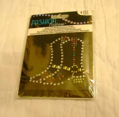 NOVO Lote de 3 Apliques de Bota Ocidental Moda Fusion Ferro em Strass Cowgirl - Imagem 1 de 3