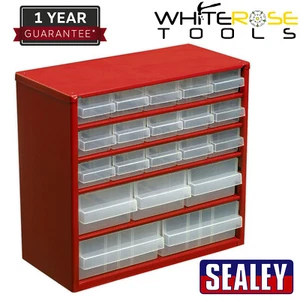 Sealey Cabinet Box 20 Drawer Organiser Tool Box Steel Storage Workshop - Picture 1 of 2