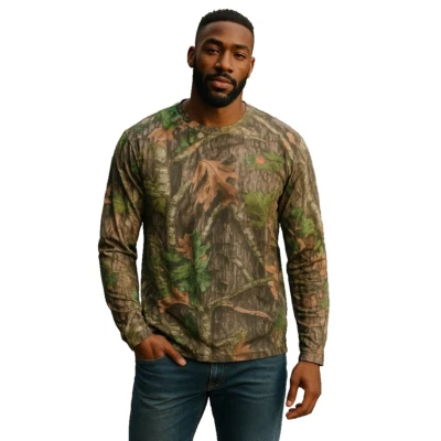 Game Winner Camo T-Shirt Mens XLarge Mossy Oak Obsession Long Sleeve Hunting - Image 1 of 4
