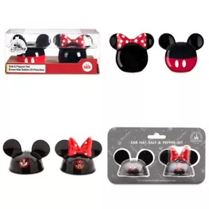 Disney Parks Mickey & Minnie Mouse Clubhaus ICON Ohr Hut Salz & Pfefferstreuer - Bild 1 von 6