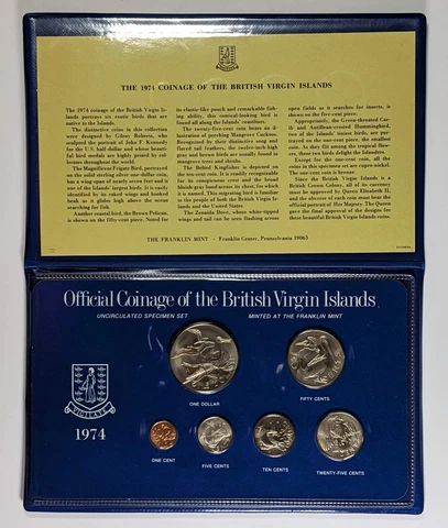 1974 British Virgin Islands Uncirculated Specimen Set Cover