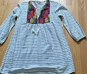 J. Crew Embroidered Floral Front Pullover Tops - Picture 1 of 5