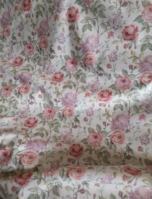 Tessuto Cotone Floreale Colori Pastello - Immagine 1 di 4