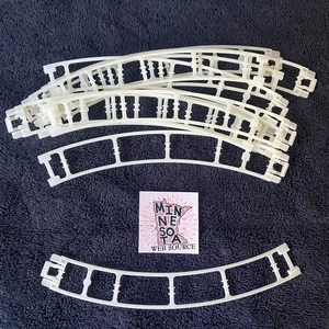 10 Micro Knex Track Glow in the Dark 8" Curved Pieces - K'nex Coaster Parts - Picture 1 of 2