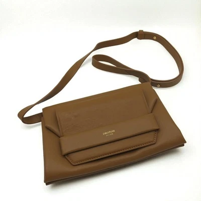 OROTON WILDE CROSS BODY DAY BAG BROWN TAN VERY SOFT LEATHER - Image 1 of 4