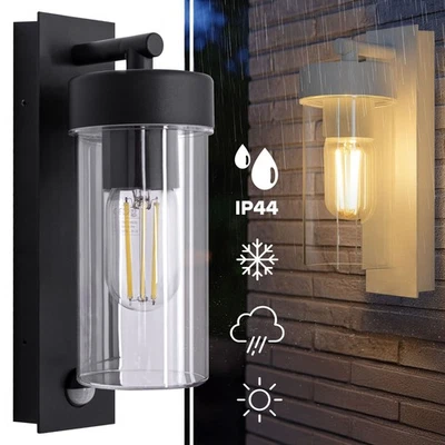 Außenleuchte E27 Außen Wandleuchte mit und ohne Bewegungsmelder Wandlampe 4052 - Bild 1 von 4