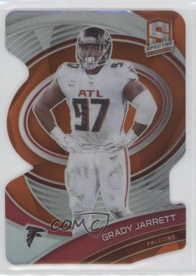 2021 Panini Spectra Neon Orange Prizm Die-Cut /10 Grady Jarrett #4 - Image 1 of 2
