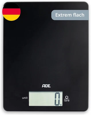 ADE Digitale Küchenwaage Mit 5 Kg Tragkraft | Präzise Grammwaage | Großes Displa - Bild 1 von 4