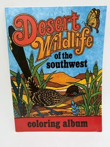 1974 NEU Desert Wildlife Of The Southwest Vintage Malbuch SAUBER - Bild 1 von 5
