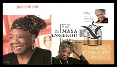 Mayfairstamps US FDC 2015 Maya Angelou First Day Cover aau_50831 - Image 1 of 2