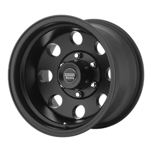16x8 American Racing AR172 Satin Black Wheels 8x6.5 (0mm) Set of 4 - Picture 1 of 5