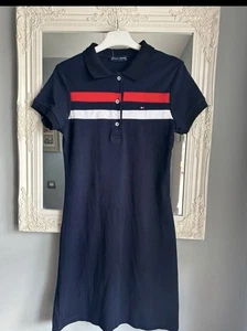 Tommy Hilfiger Woman’s Navy Polo Dress Red Size S - Picture 1 of 5