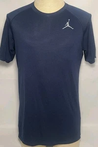 Jumpman Jordan blau Performance Kurzarm T-Shirt Größe L ~ gebraucht - Bild 1 von 11