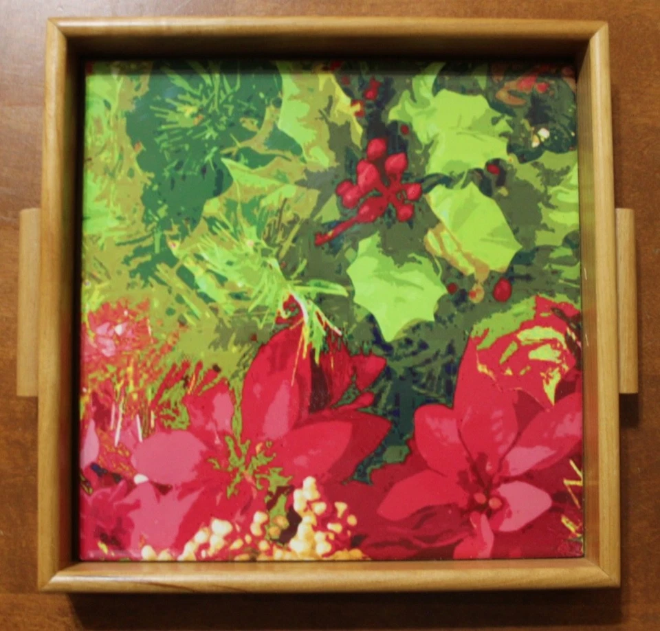 Christmas Themed Trivet Tray by Dee Fabian - Image 1 of 1