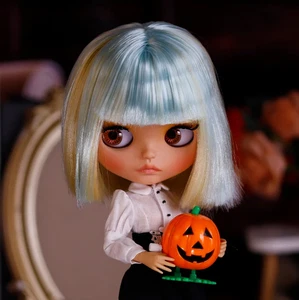 Neo Blythe Puppe mattes Gesicht nackt BJD große Lippen kurze Haare Perücke Sammlerstück Geschenk Spielzeug - Bild 1 von 24