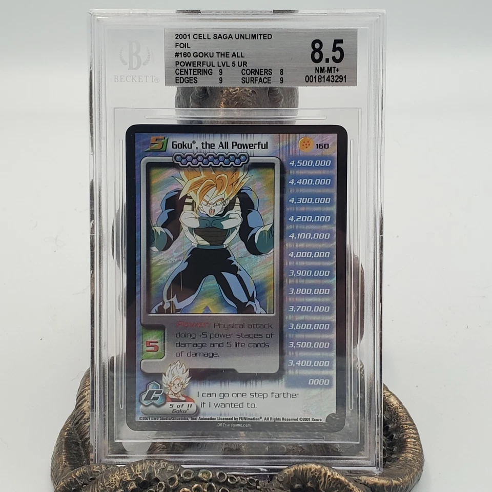 Goku, The All Powerful 160 Ultra Rare BGS 8.5 DBZ Dragon Ball Z CCG Score - Image 1 of 1
