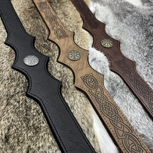 Viking Style Leather Headband Circlet - Picture 1 of 9