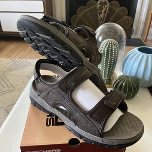 Skechers Sandals Men's 11 Chocolate Tresmen-Garo Strappy Relaxed 204105/CHOC NEW - Picture 1 of 9