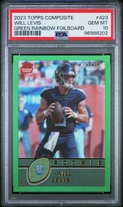 2023 Topps Composite Will Levis Rookie Green Rainbow Foilboard /250 PSA 10 - Picture 1 of 2