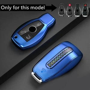 TPU Car Key Fob Case Full Cover Holder Skin Chain For Mercedes Benz Accessories - Picture 1 of 6