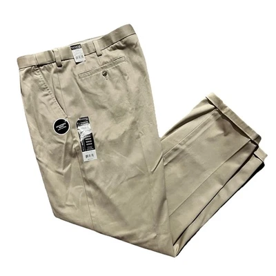 George бежевый плиссированные бизнес повседневные брюки мужской размер 42Wx32L новый с Ярлыками - Изображение 1 из 2