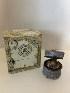 Boyds Bear Uncle Bean's Treasure Box Chanel's Hat Box W/narcissus McNibble - Picture 1 of 6