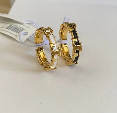 Anillo Tory Burch Doble T, Nuevo, con Bolsa para el Polvo Tory Burch, Auténtico, Talla 7, Blanco Foto 1 de 4