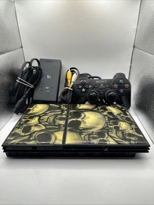 Sony PlayStation 2 PS2 Slim SCPH-75001 OEM Console System Bundle -Tested working - Picture 1 of 10
