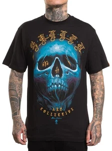 Sullen Blue Blhur Skull Black Standard T Shirt UK M-3XL UK Seller No Duty - Picture 1 of 6