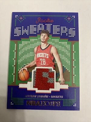 2021-22 Hoops Rookie Sweaters RSW-AS Alperen Sengun  - Image 1 of 2