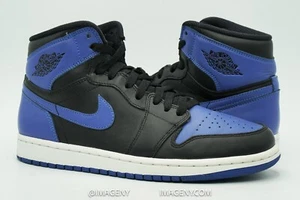 AIR JORDAN 1 RETRO HIGH OG 2013 USED SIZE 8 BLACK VARSITY ROYAL 555088 085 - Picture 1 of 7