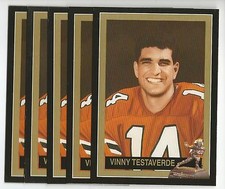 VINCE TESTAVERDE Lot of 5 1992 Heisman cards #52 Miami Hurricanes NR MT