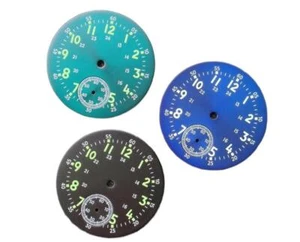 37mm watch dial Luminous thickness is 0.4mm for ST3621 or ETA6498 movements - Picture 1 of 9