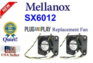 2x Quiet Replacement Fans for MELLANOX SX6012 - Picture 1 of 8